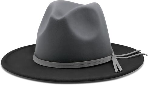 XYJKIDSES Fedora Hats for Women,Felt Fedora Hats for Womens Panama Hat Wide Brim in Kuwait