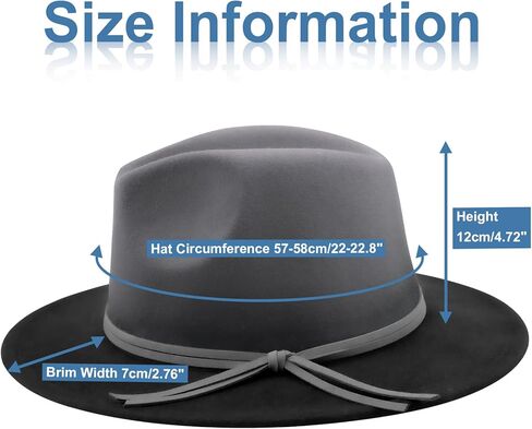 XYJKIDSES Fedora Hats for Women,Felt Fedora Hats for Womens Panama Hat Wide Brim in Kuwait