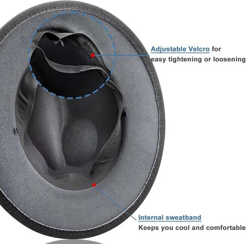 XYJKIDSES Fedora Hats for Women,Felt Fedora Hats for Womens Panama Hat Wide Brim in Kuwait