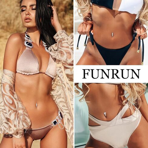 FUNRUN JEWELRY 14G الفرس البطن زر الدائري للنساء الجراحية الصلب مكعب زركونيا أوبال القلب الشر العين حلقات البطن بسيطة عكس حلقات السرة هيئة ثقب المجوهرات in Kuwait