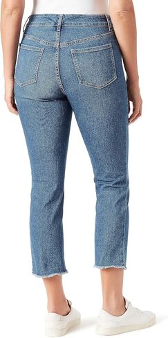 فينتاج اميريكا بلوز كابري دينيم مطاطي بقصة ضيقة بوهو للنساء in Kuwait