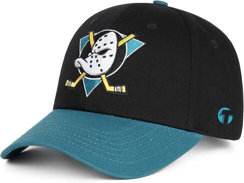 قبعة TRIVINKIN Mighty Ducks للرجال، قبعة هوكي، قبعة بيسبول Snapback قابلة للتعديل مع شعار مطرز، مقاس (S-XL)... in Kuwait
