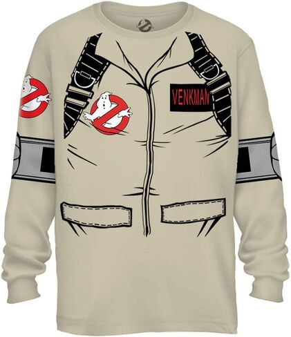 Mad Engine Back Print Graphic Tees Ghostbusters Adult Long Sleeve Costume T-Shirt for Men & Women in Kuwait