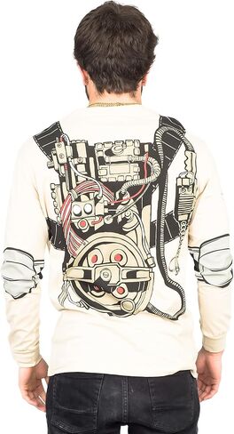 Mad Engine Back Print Graphic Tees Ghostbusters Adult Long Sleeve Costume T-Shirt for Men & Women in Kuwait