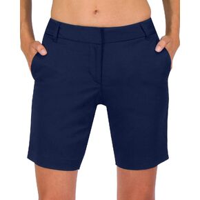 Three Sixty Six Womens Bermuda Golf Shorts 8 ½ Inch Inseam - Quick Dry Active Shorts with Pockets, Athletic and Breathable