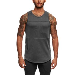 تي شيرت FLYFIREFLY رجالي للتمرين في صالة الألعاب الرياضية بدون أكمام شبكي لكمال الأجسام واللياقة البدنية والتدريب الرياضي بدون أكمام in Kuwait