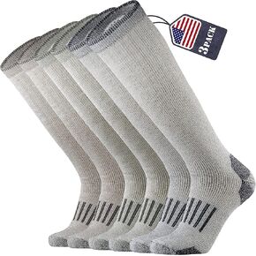 RedHero ميرينو الصوف فوق العجل الجوارب للرجال المشي لمسافات طويلة الصيد التزلج على الجليد الركبة عالية التمهيد الدافئة سميكة الطقس البارد الشتاء in Kuwait