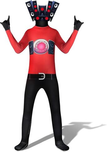 زي ROLLII للمرحاض للأولاد TV Man المتحدث التنكرية للأطفال من ألعاب الفيديو للأطفال من عمر 5 إلى 10 سنوات in Kuwait