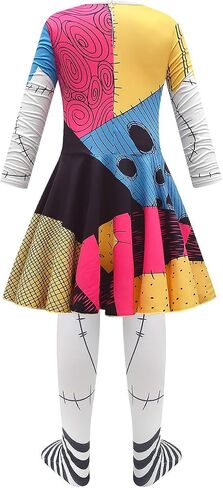 Jossicaoo Sally Costume for Girls Halloween Cosplay Dress Up with Wig 5-12 Years in Saudi Arabia