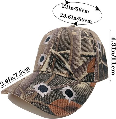 Alqpopg Unisex Camo Hat Adjustable Dad Hats Trucker Caps Brown Army Military Camouflage Baseball Cap for Mens Womens Snapback Hat in Kuwait