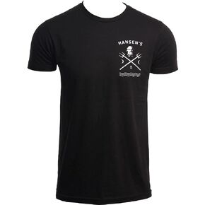 تي شيرت Hansen Surfboards Neptune للرجال لركوب الأمواج، بأكمام قصيرة، تي شيرت قطني برقبة دائرية لركوب الأمواج in Kuwait