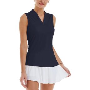 LastFor1 Women's Golf Sleeveless Polo Shirts UPF 50+ V Neck Athletic Tank Tops Outdoor Sports Quick Dry Moisture Wicking in Kuwait