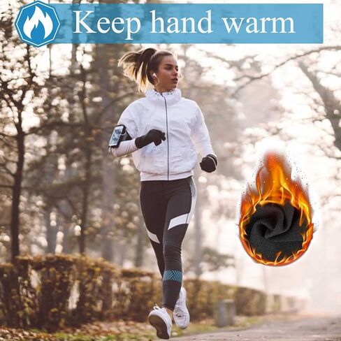 قفازات ركوب الدراجات للرجال والنساء - قفازات دراجة تعمل باللمس مقاومة للماء والرياح - قفازات رياضية دافئة مبطنة بأصابع كاملة in Kuwait