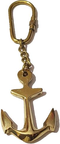 PARIJAT HANDICRAFT Brass Key Chain- Collectible Marine Nautical Key Rings from in Saudi Arabia