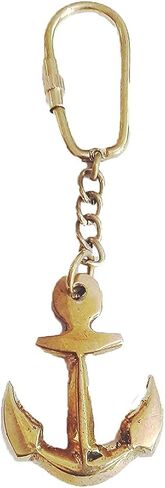 PARIJAT HANDICRAFT Brass Key Chain- Collectible Marine Nautical Key Rings from in Saudi Arabia