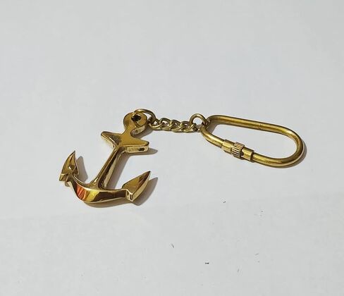 PARIJAT HANDICRAFT Brass Key Chain- Collectible Marine Nautical Key Rings from in Saudi Arabia