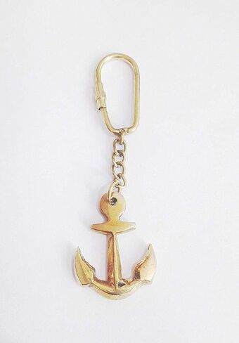 PARIJAT HANDICRAFT Brass Key Chain- Collectible Marine Nautical Key Rings from in Saudi Arabia