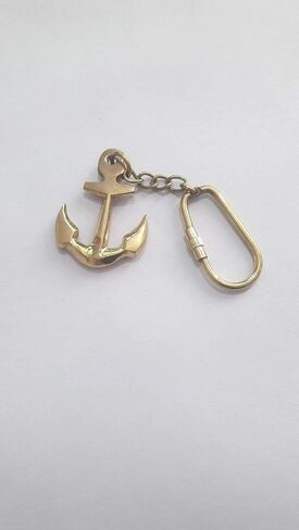 PARIJAT HANDICRAFT Brass Key Chain- Collectible Marine Nautical Key Rings from in Saudi Arabia