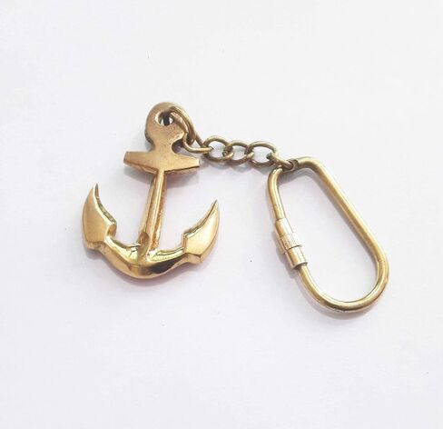 PARIJAT HANDICRAFT Brass Key Chain- Collectible Marine Nautical Key Rings from in Saudi Arabia