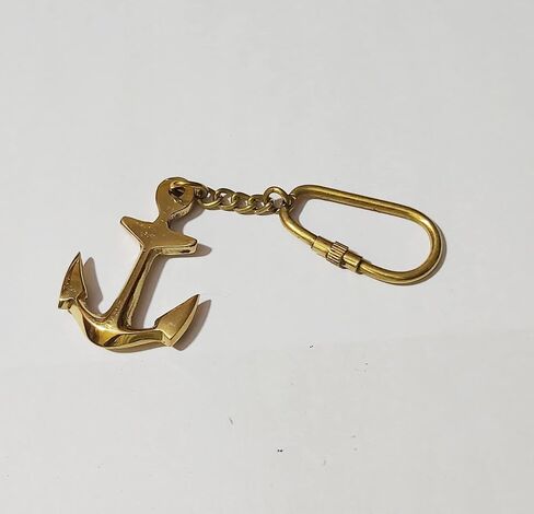 PARIJAT HANDICRAFT Brass Key Chain- Collectible Marine Nautical Key Rings from in Saudi Arabia