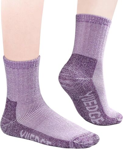 Womens Merino Wool Socks Comfort Cozy Fleece Thermal Warm Socks Padded Winter Work Boot Socks For Women, 2 Pairs in Kuwait