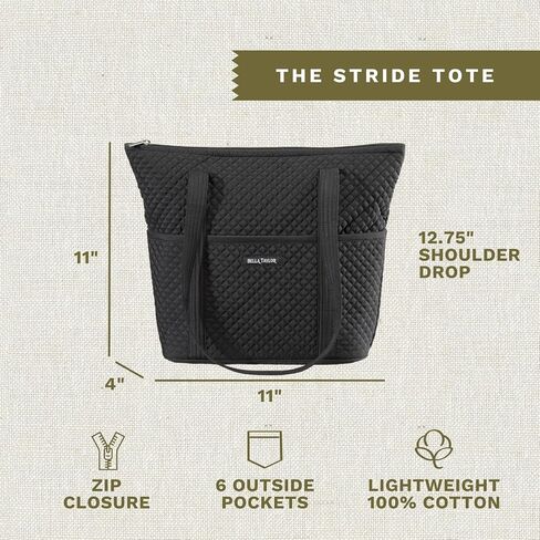 Bella Taylor Stride Tote | Lightweight Quilted Fabric Handbags for Women in Saudi Arabia