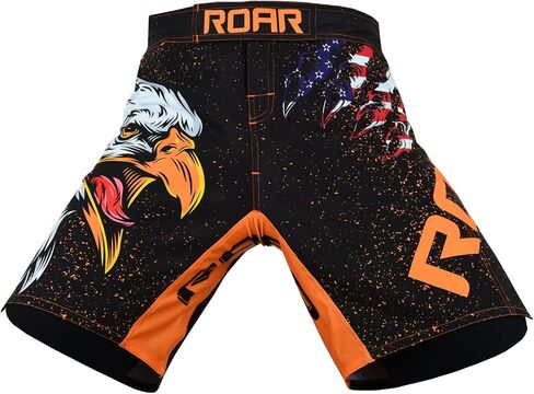 ROAR-INT MMA Fight Shorts Grappling Kickboxing Muay Thai Shorts BJJ Gym Training Running Athletic Wrestling Shorts in Kuwait
