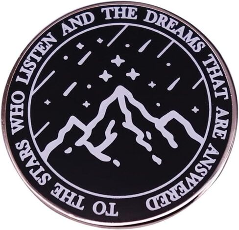 the stars who listen and dreams are answered inspirational brooch literature badges Enamel pin bookworm jewelry in Kuwait