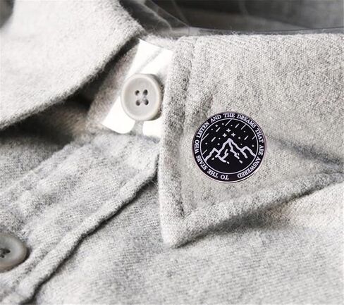 the stars who listen and dreams are answered inspirational brooch literature badges Enamel pin bookworm jewelry in Kuwait