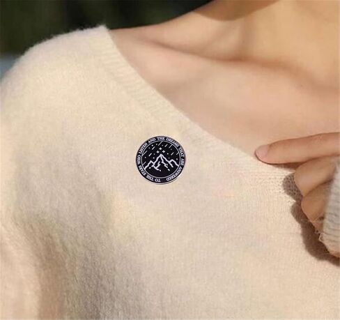 the stars who listen and dreams are answered inspirational brooch literature badges Enamel pin bookworm jewelry in Kuwait