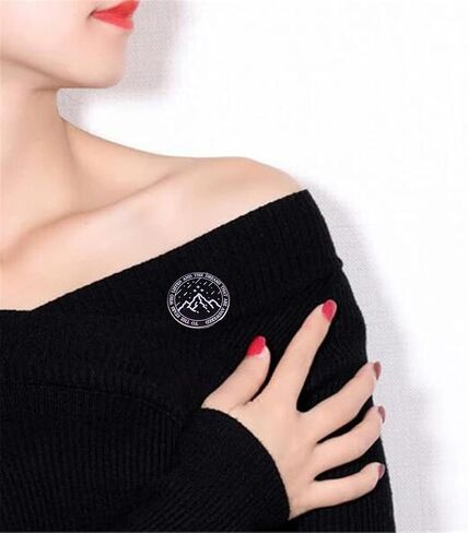 the stars who listen and dreams are answered inspirational brooch literature badges Enamel pin bookworm jewelry in Kuwait