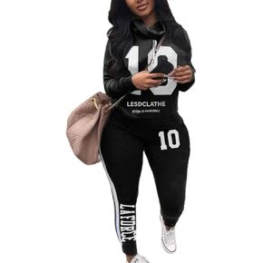 Sexyshine Women's Casual 2 Piece Camouflage Letter Print Outfits Pullover Sweatshirt Tops Long Pants Tracksuits Set Plus Size