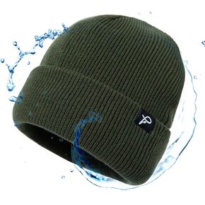 TOP-EX L/XL/XXL Waterproof Beanie Fleece Lined Hat for All-Weather Winter Warm