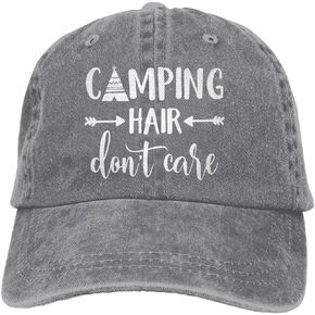 Splash Brothers Customized Unisex Camping Hair Don't Care Vintage Adjustable Baseball Cap Denim Dad Hat