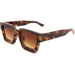 Braylenz Retro Square Sunglasses for Men Women Thick Frame Chunky Rectangle Shades in Kuwait