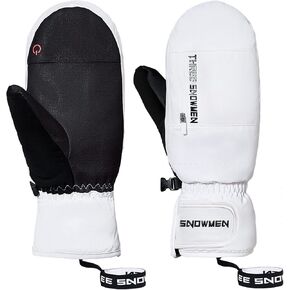 Ski Mittens for Women Men Waterproof Winter Snow Gloves Touchscreen Ski Gloves for Cold Weather Snowboard Snowmobile