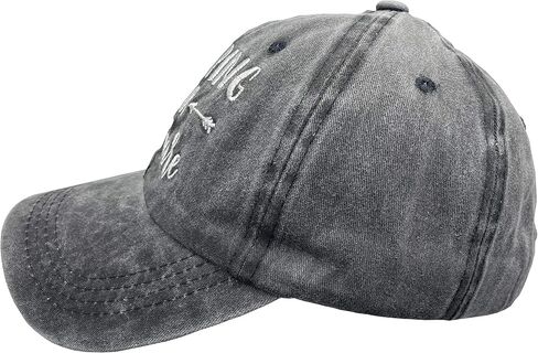 Unisex Camping Hair Don't Care Vintage Adjustable Baseball Cap Denim Dad Hat in Saudi Arabia