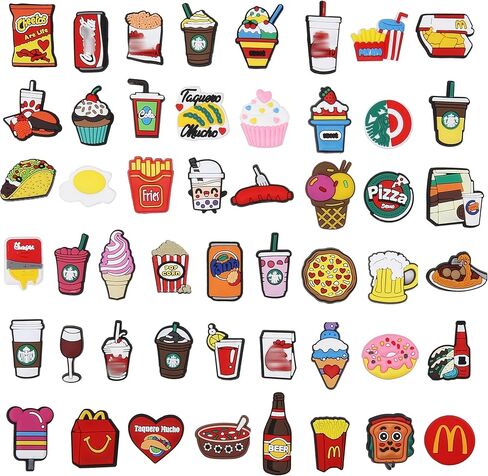 مجموعة من 50 قطعة من قطع زينة الأحذية من FINDIN من أجل الانسداد، وإكسسوارات زينة مختلفة للأحذية غير المتكررة للفتيات والأولاد والمراهقين وهدايا أعياد الميلاد للأطفال in Kuwait