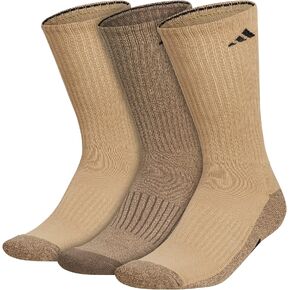 adidas Men's Cushioned X 3 3-Pack Crew, Beige Tone/Blanch Cargo/Black, Large in Kuwait