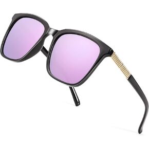 SIPHEW Polarized Sunglasses for Women, Mirrored Sunglasses-Fashion Oversized Eyewear with UV400 Protection