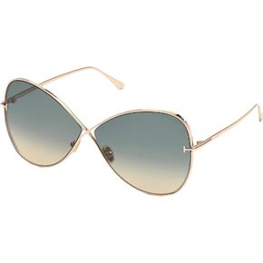 Tom Ford NICKIE FT 0842 Shiny Rose Gold/Green Blue Shaded 66/9/135 women Sunglasses in Saudi Arabia