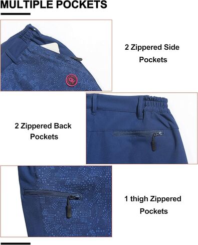 Little Donkey Andy Women's Softshell Pants, Fleece Lined and Water Repellant for Hiking Ski Snowboarding in Kuwait