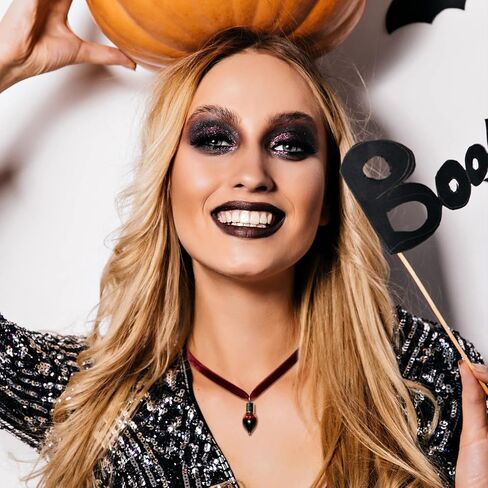 choice of all Blood Vial Necklace Vampire Necklace Vampire Jewelry for Halloween Horror Necklace Blood Necklace Pear Choker Halloween Vampire Jewelry in Saudi Arabia