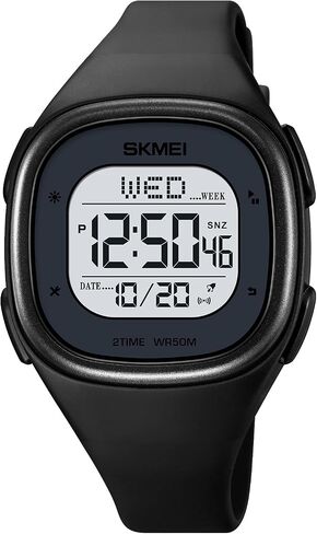 Gosasa Mens Minimalist Square Digital Watch Waterproof Wrist Watch for Women Outdoor Sport Watch with Stopwatch Countdown Watches for Unisex in Saudi Arabia