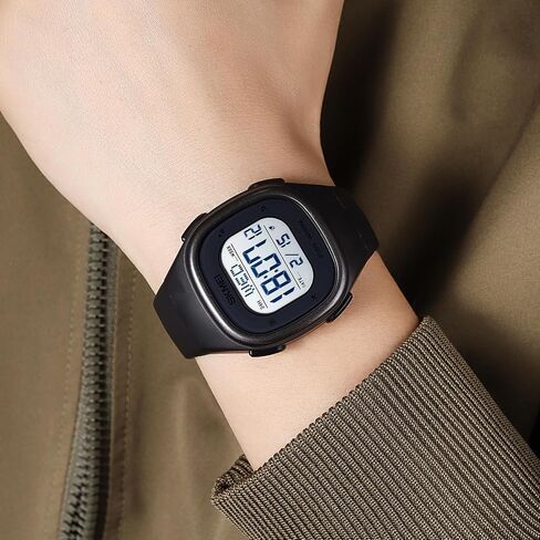 Gosasa Mens Minimalist Square Digital Watch Waterproof Wrist Watch for Women Outdoor Sport Watch with Stopwatch Countdown Watches for Unisex in Saudi Arabia