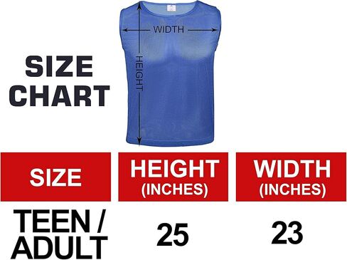 Athllete DURAMESH Set of 24 Scrimmage Vest/Pinnies/Team Practice Jerseys with Free Carry Bag (1-12 Neon Yellow Numbered+13-24 Red Numbered). Suitable for Teen/Adult in Kuwait