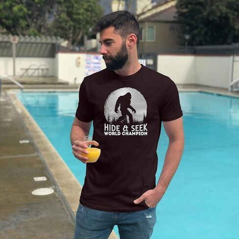 قميص Bigfoot Hide and Seek من Market Trendz للرجال | هدايا بيج فوت للرجال in Kuwait