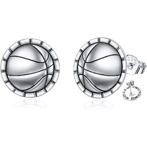 YFN Sport and Music Earrings Sterling Silver Sport Lover Music Lover Jewelry Gifts for Women Men
