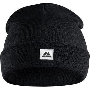 DANISH ENDURANCE Sustainable Classic Beanie for Men & Women, Plain Kitted Hat