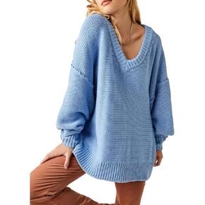 Free People Alli V-Neck Placid Blue SM (Women's 4-6)